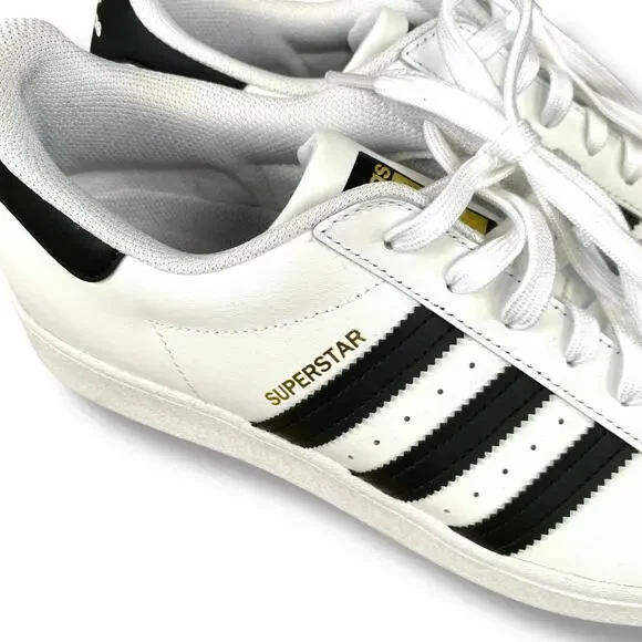 Men’s adidas Originals Superstar Sneakers Sz 10 Cloud White Core Black Worn Once